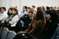 The audience at a conference of UniDistance Suisse